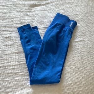 Cobalt Blue Stretch Leggings with Elastic Waistband